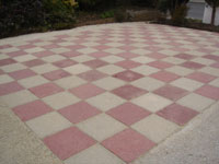 Chequered Paving - after